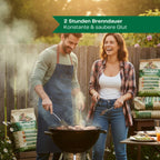 Haselglut Grillkohle aus Nusschalen