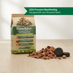 Haselglut Grillkohle aus Nusschalen