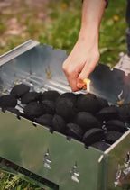 Haselglut Grillkohle aus Nusschalen